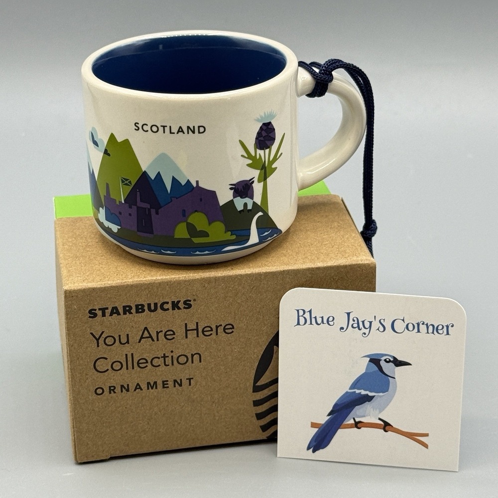 Starbucks Scotland You Are Here Ornament Mug 2oz Demi Tasse Espresso UK